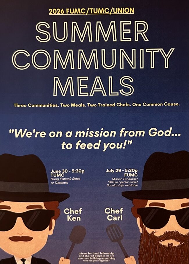 Community/Mission Meals at FUMC & Trinity UMC