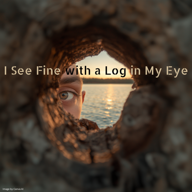 I See Fine with a Log in My Eye Sermon at FUMC Loveland