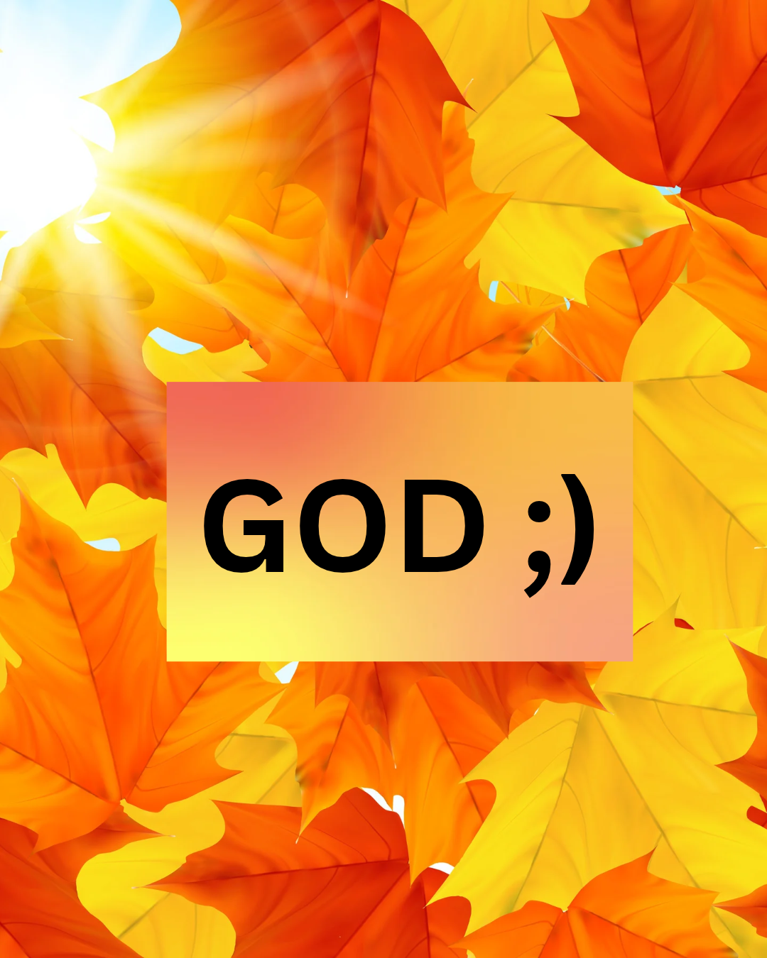 God-Winks November Sermon Series